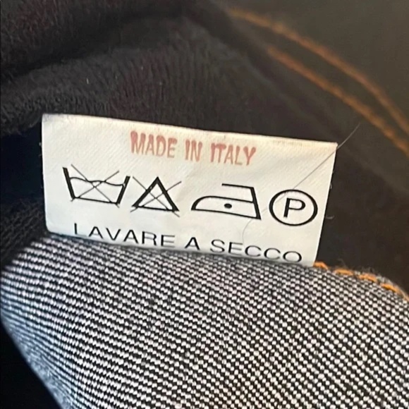 Vintage Galassia Black and Brown Fur, Denim, and Suede Jacket WOW Italy 44 RARE - Picture 11 of 15